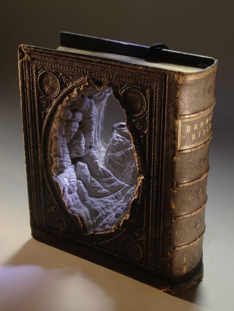 Guy Laramee's Book Sculptures