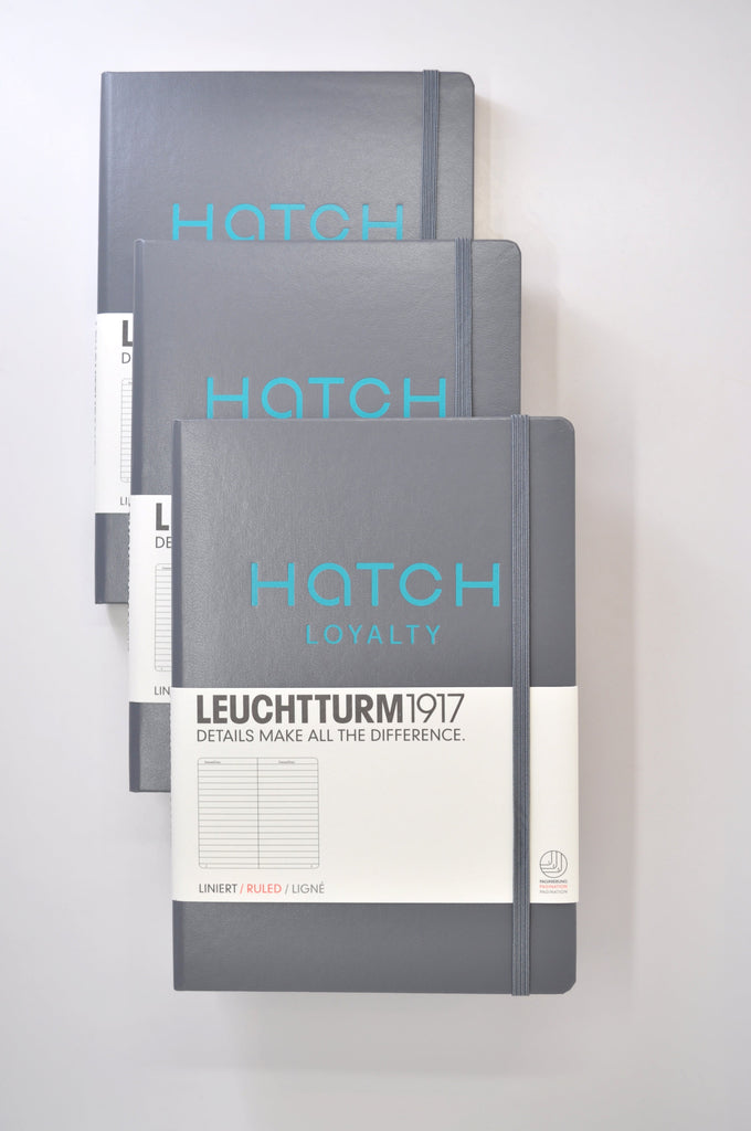 Blue Logo on Grey Leuchtturm 1917 Notebooks