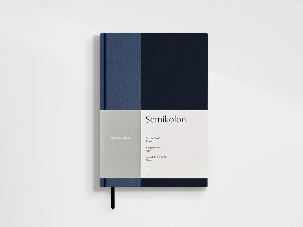 A Natural Affair Color Block Notebook - Midnight