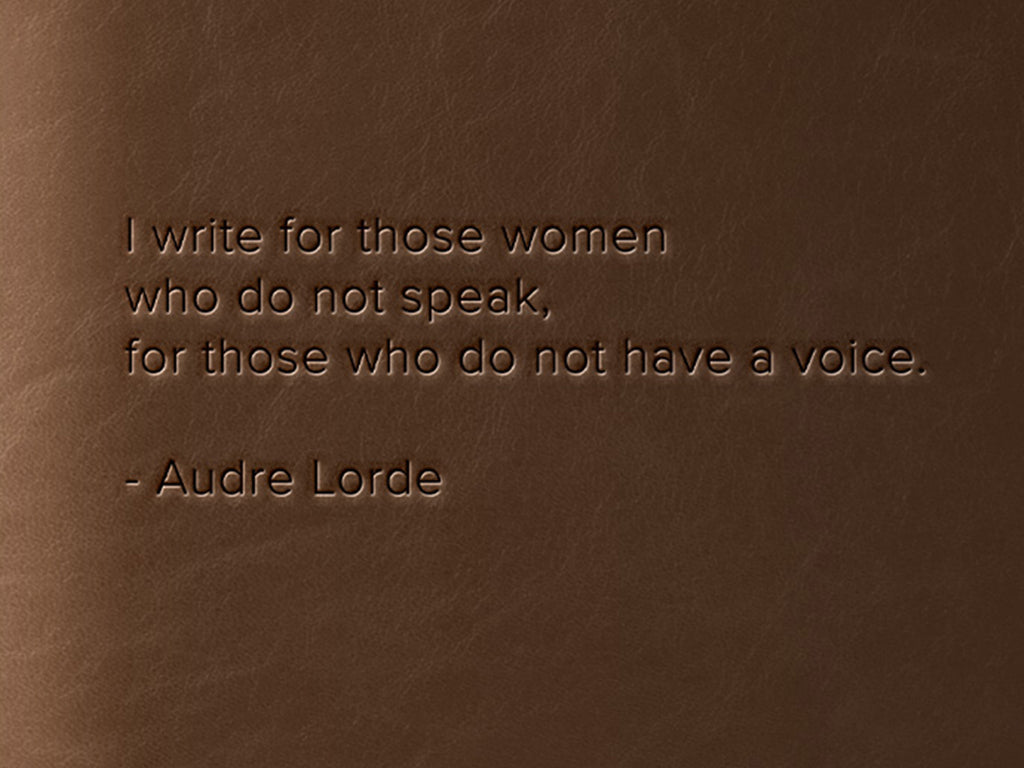 Black Voices Limited Edition Refillable Leather Journal - Audre Lorde