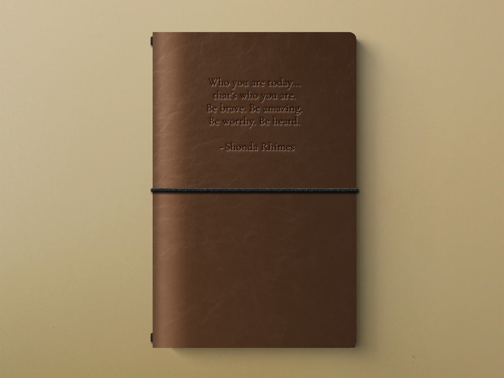 Black Voices Limited Edition Refillable Leather Journal - Shonda Rhimes