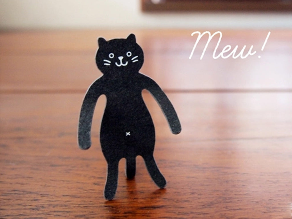 Clip Family Paperclip Bookmarks - Black Cat