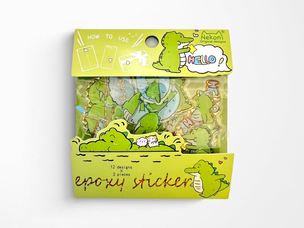 Crocodile Shiny Stickers