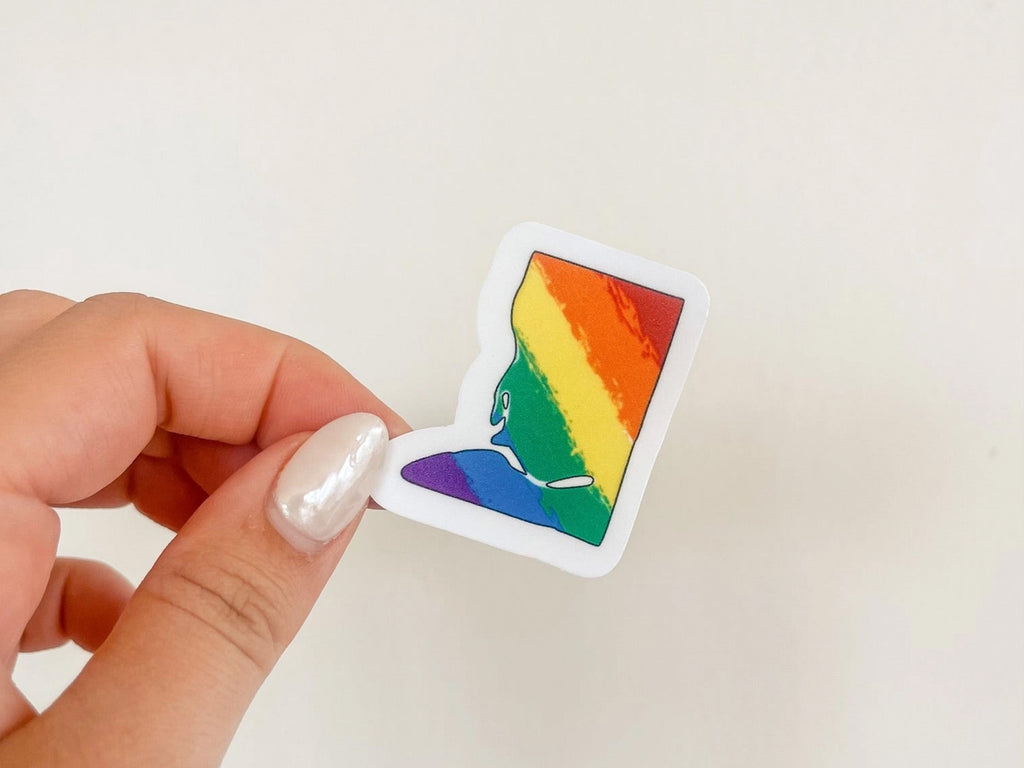 DC Shaped Pride Vinyl Sticker