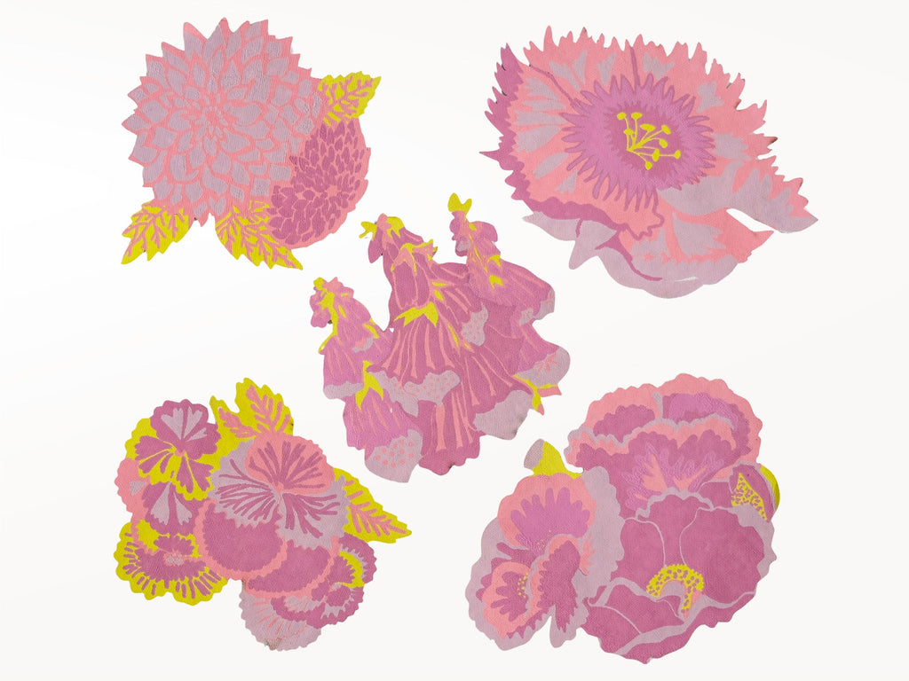 Die Cut Floral Notelet Set of 5