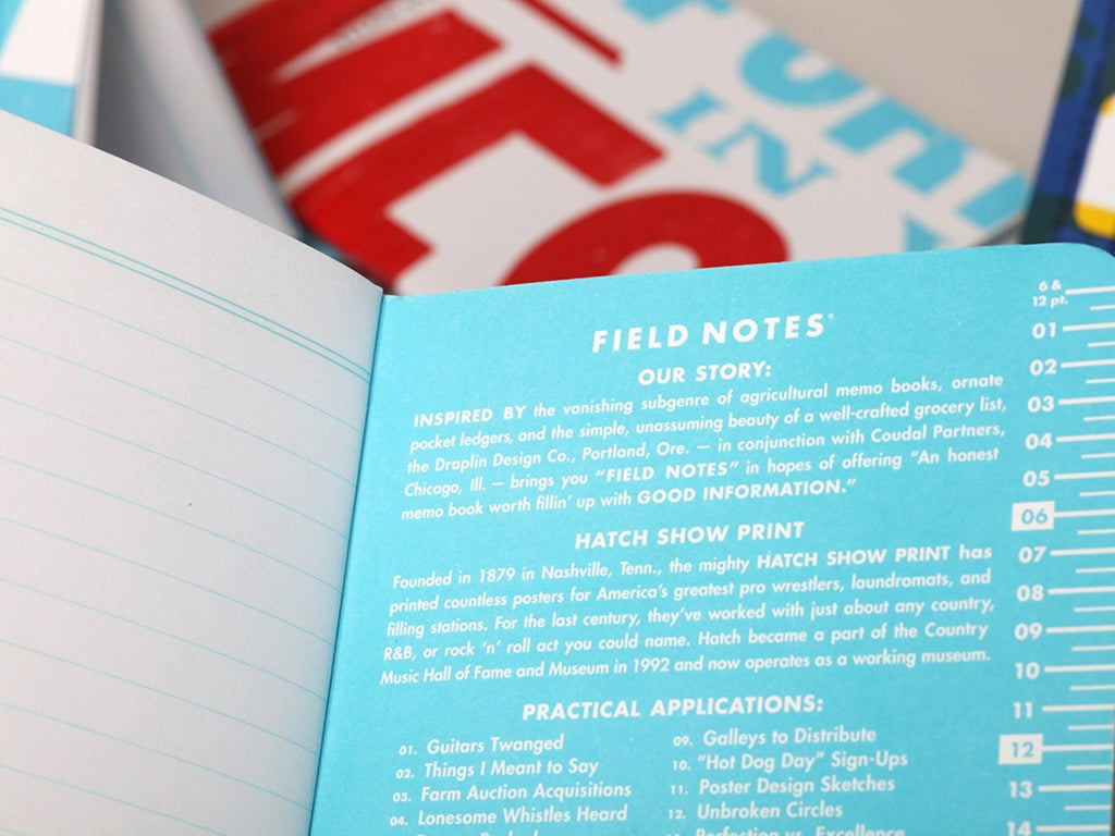 Field Notes Hatch Show Print Memo Book Set of 3