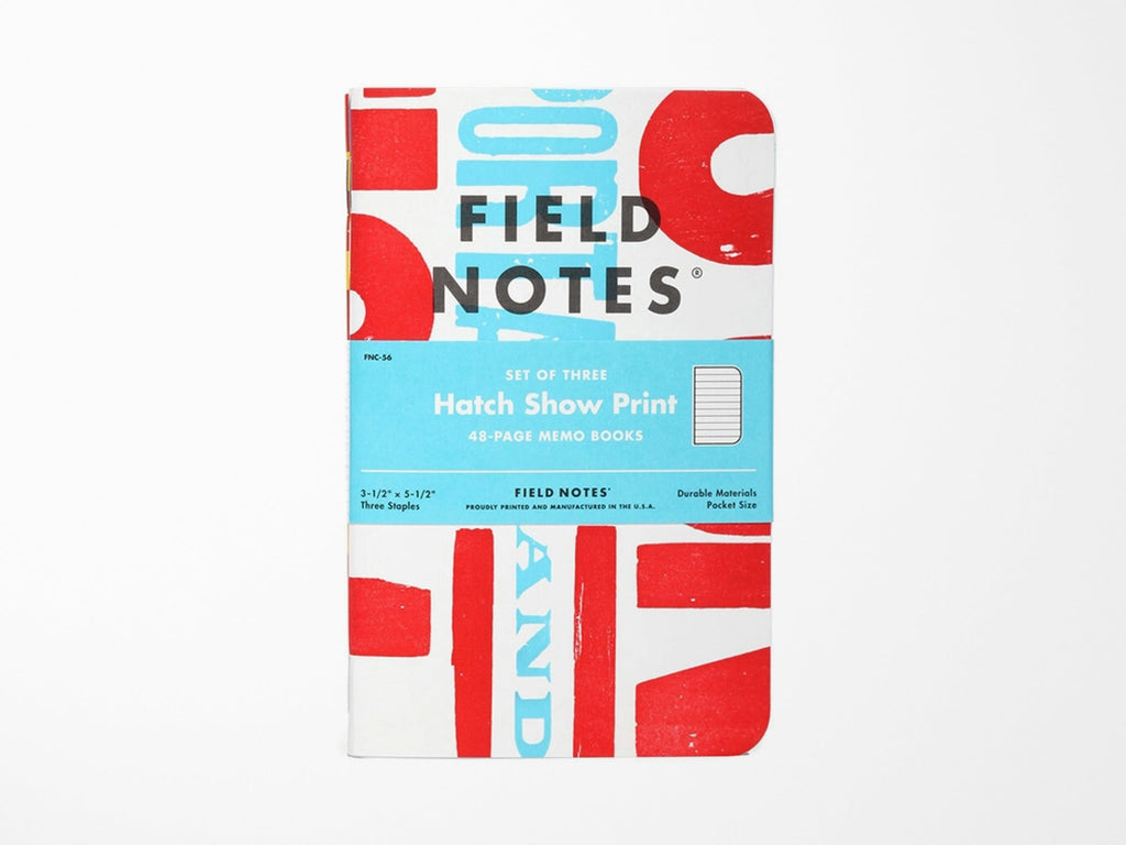 Field Notes Hatch Show Print Memo Book Set of 3