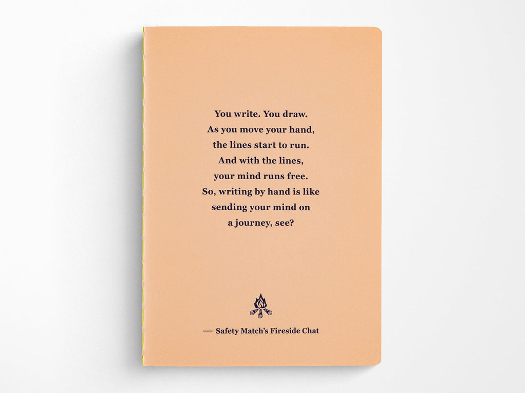 Fireside Chat Lined Notebook - B6 Size