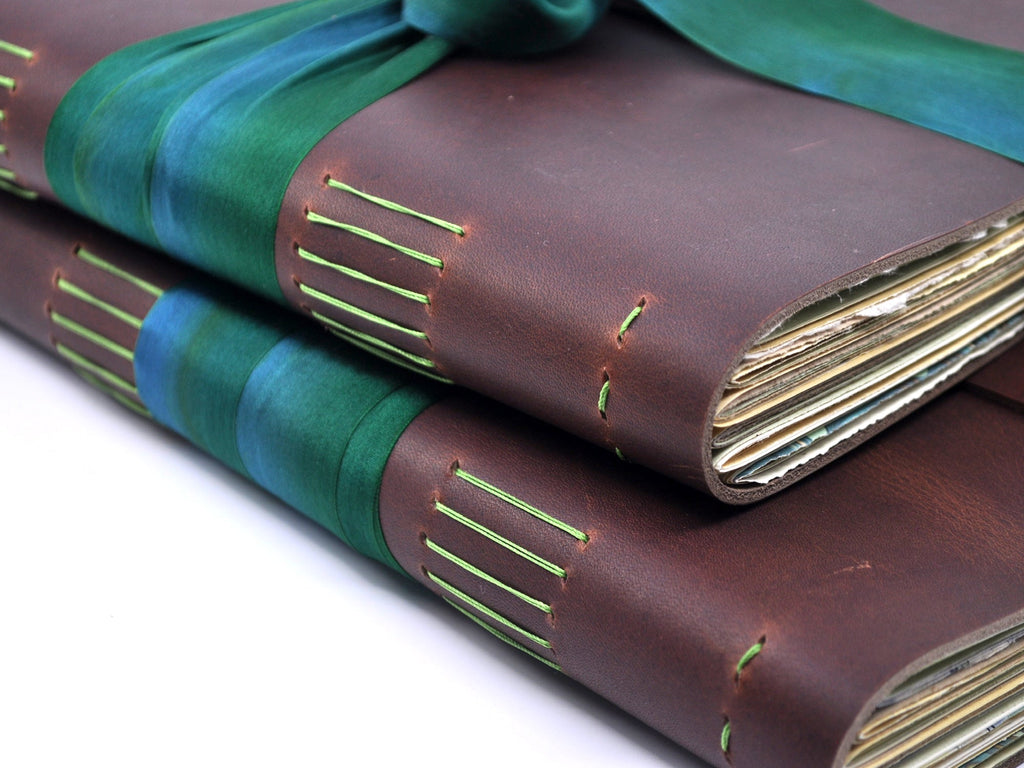 Garden Party One of a Kind Leather Journal