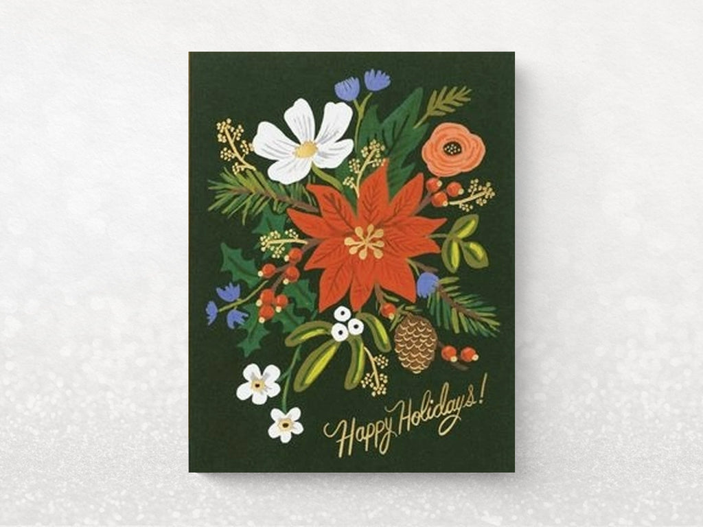 Holiday Bouquet Greeting Cards - Set of 8