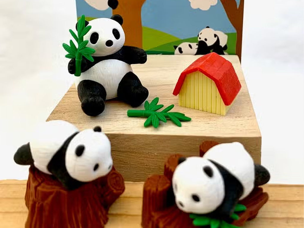 Iwako Novelty Erasers - Pandas