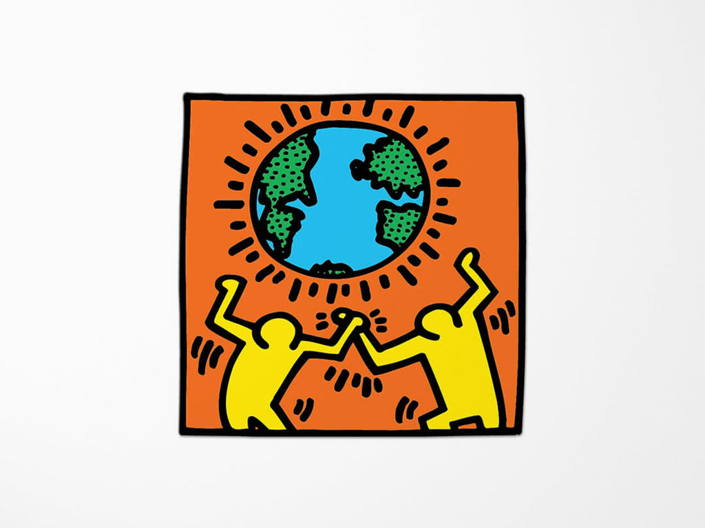 Keith Haring Earth Vinyl Sticker