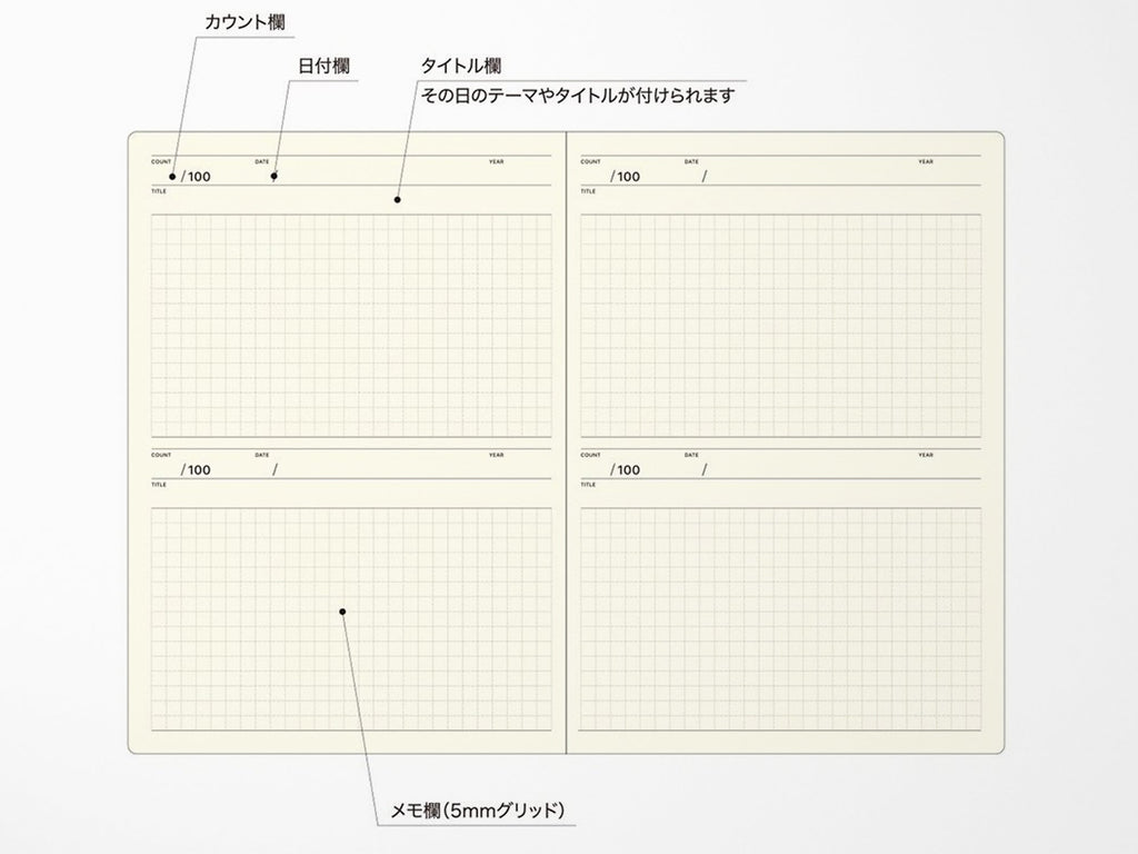 Laconic Style Notebook - 100 Days