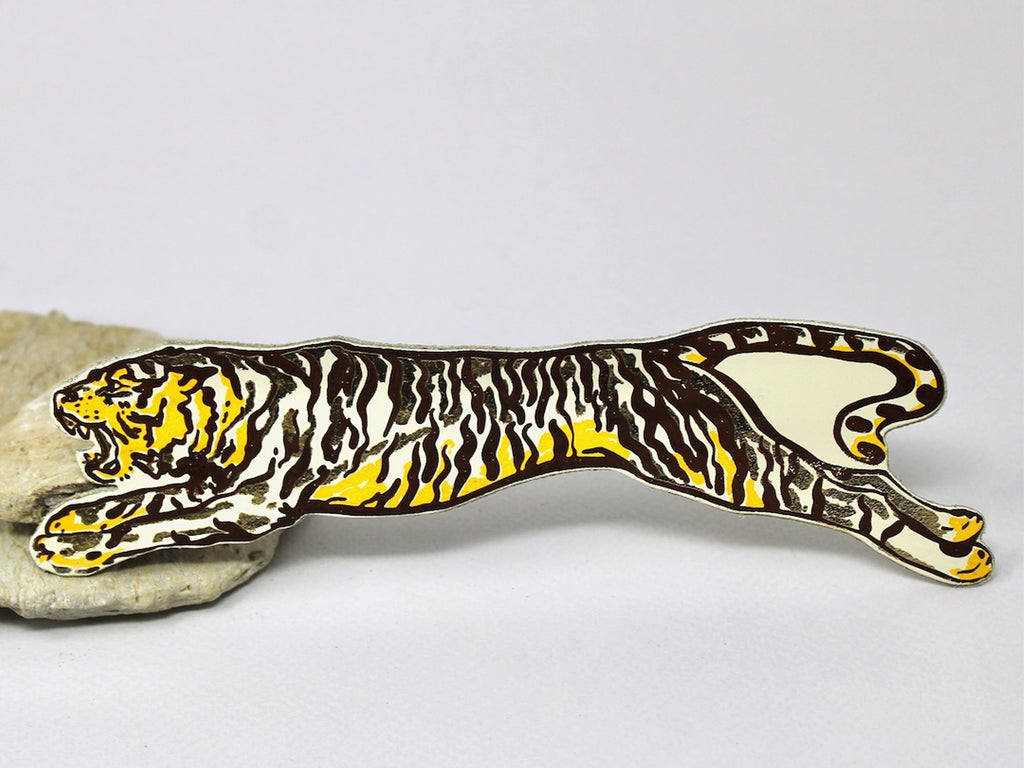 Leather Tiger Bookmark