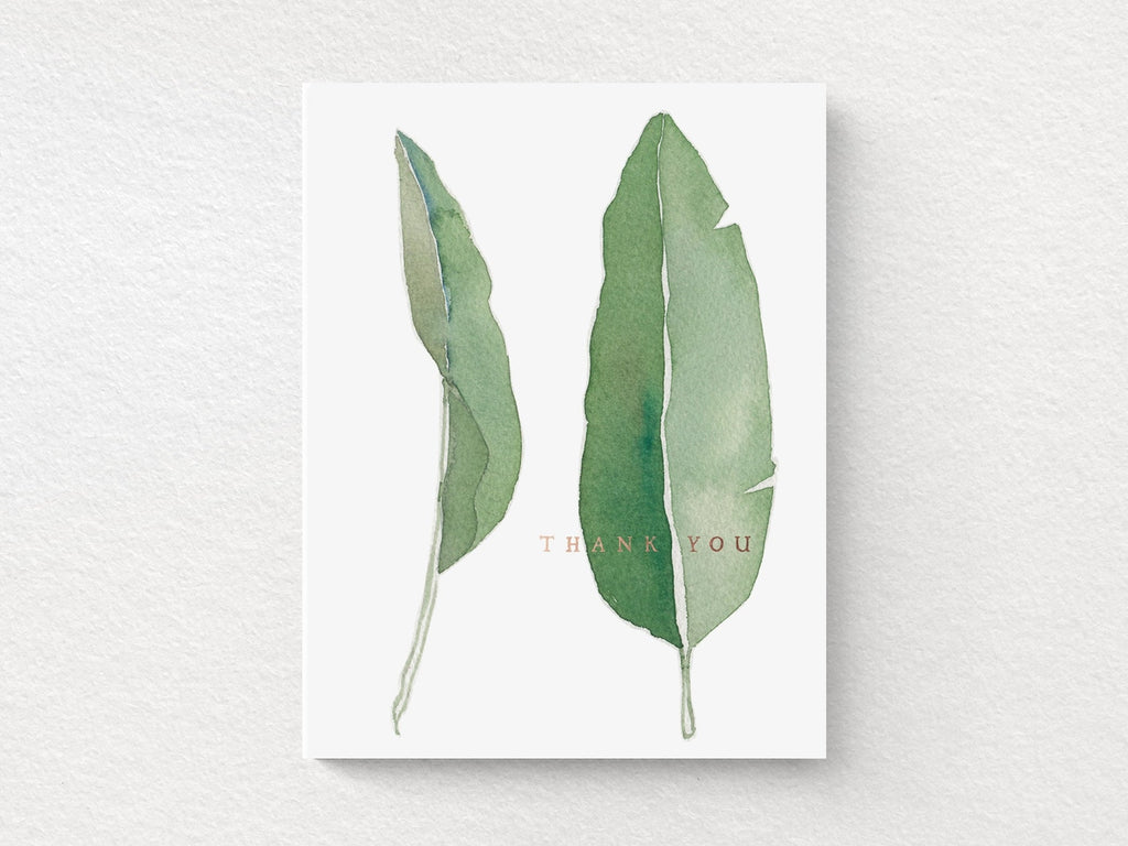 Leaves Thank You Cards Box of 6