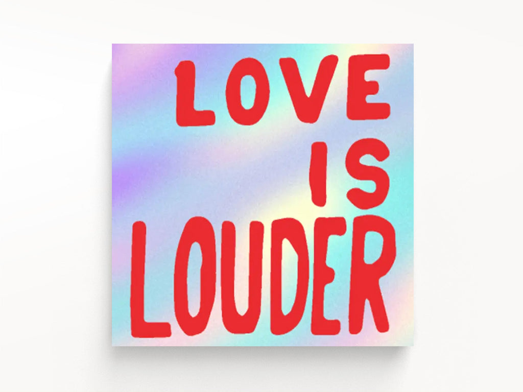 Love Is Louder By Sam Durant Vinyl Sticker