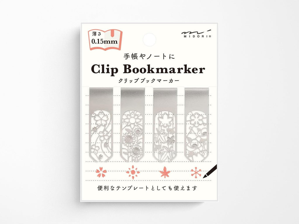 Midori Clip Bookmarker - Flower