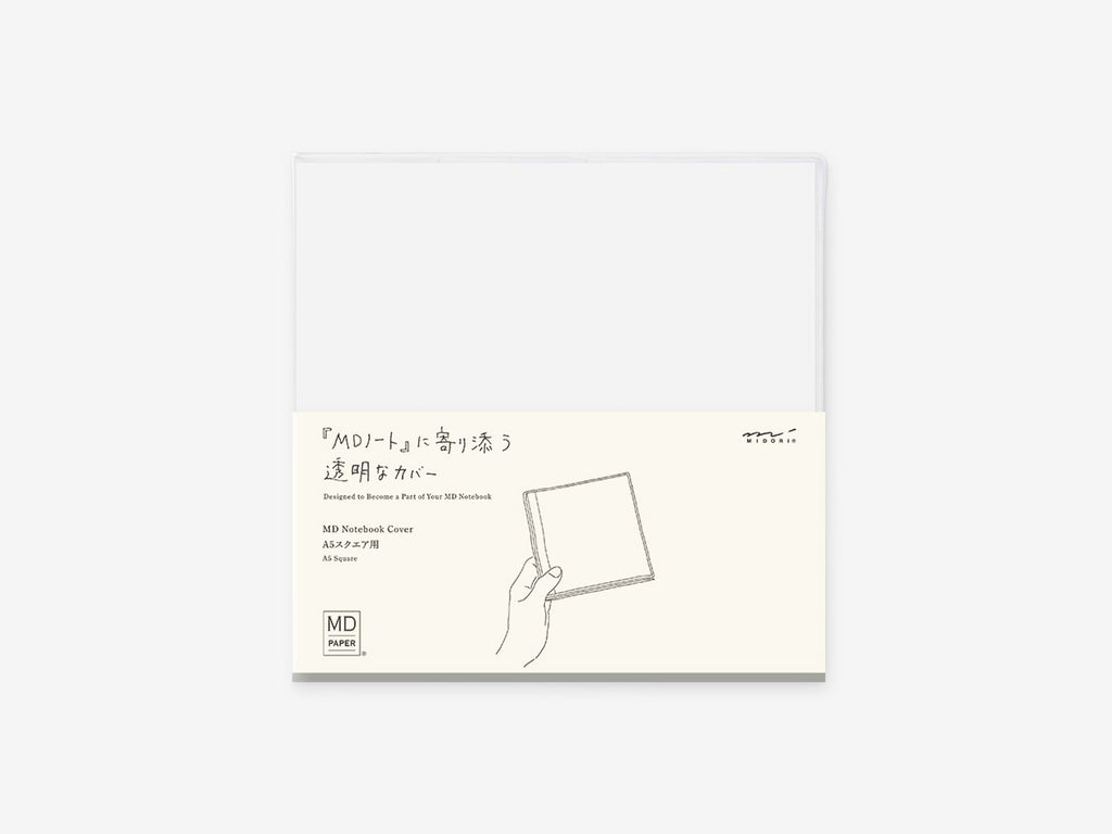 Midori MD Notebook A5 Square Clear Cover