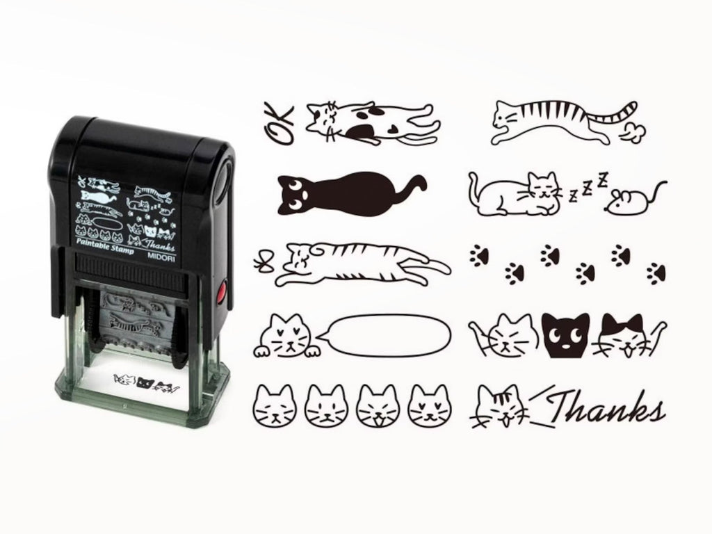 Midori Rotating Stamp - Cats