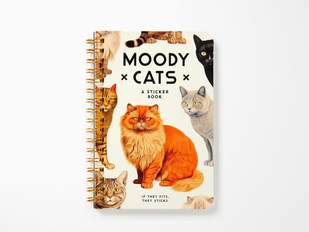 Moody Cats Sticker Book