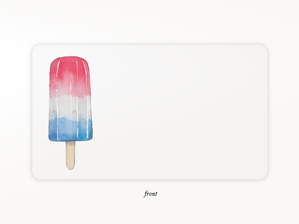 Patriotic Popsicle Little Notes