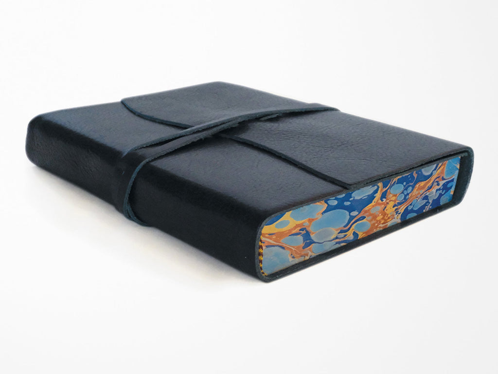 Roma Lussa Leather Journal - Blue