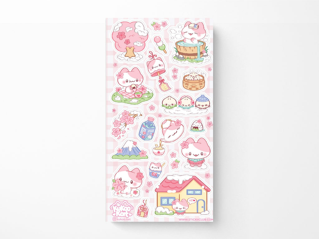 Sakura Snow Day Sticker Sheet