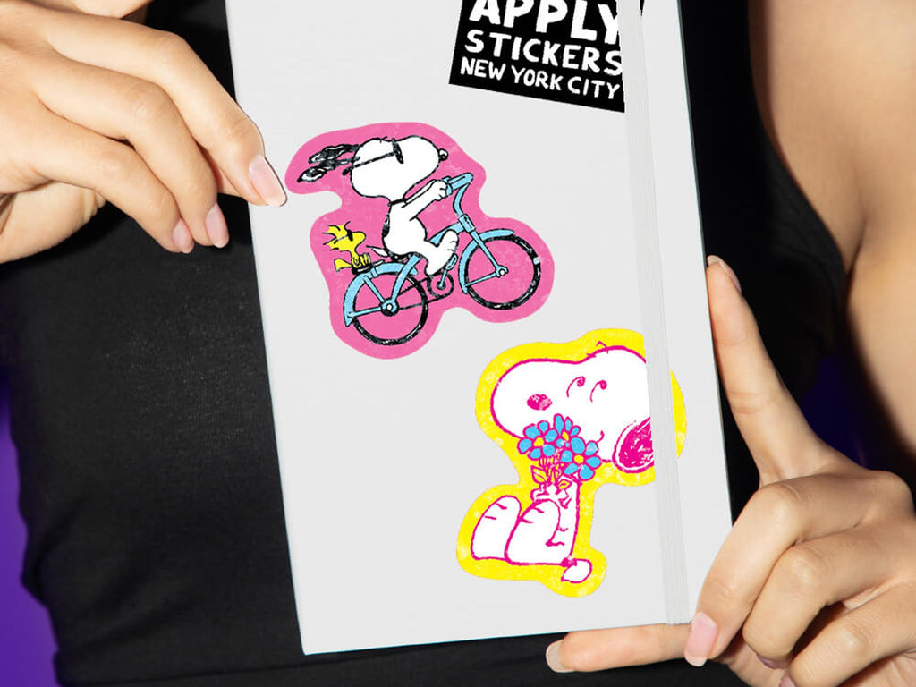 Snoopy Biking Buds Vinyl Sticker