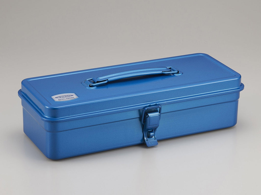 Steel Tool Box With Handle and Flat Lid