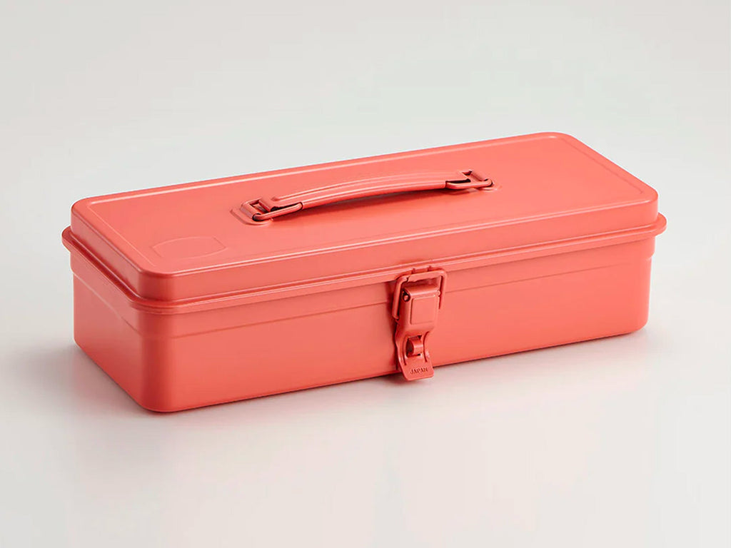 Steel Tool Box With Handle and Flat Lid