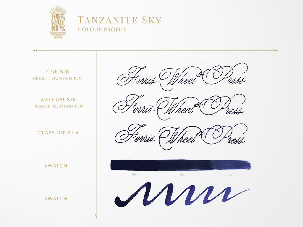 Tanzanite Sky Fountain Pen Ink