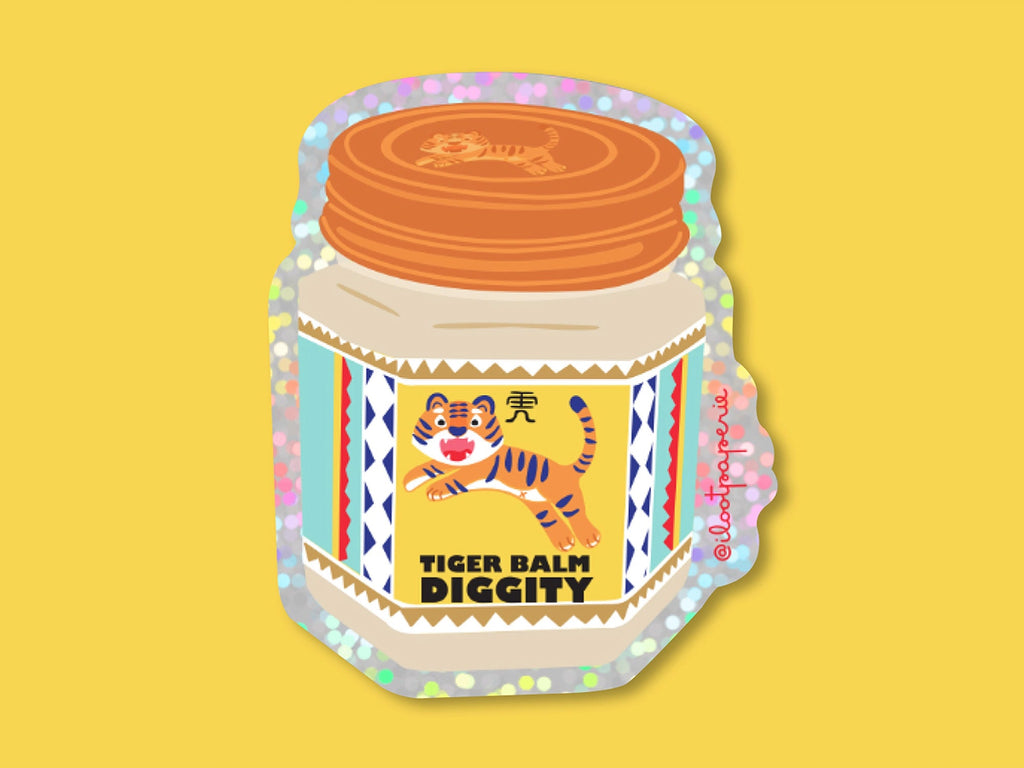 Tiger Balm Diggity Vinyl Sticker