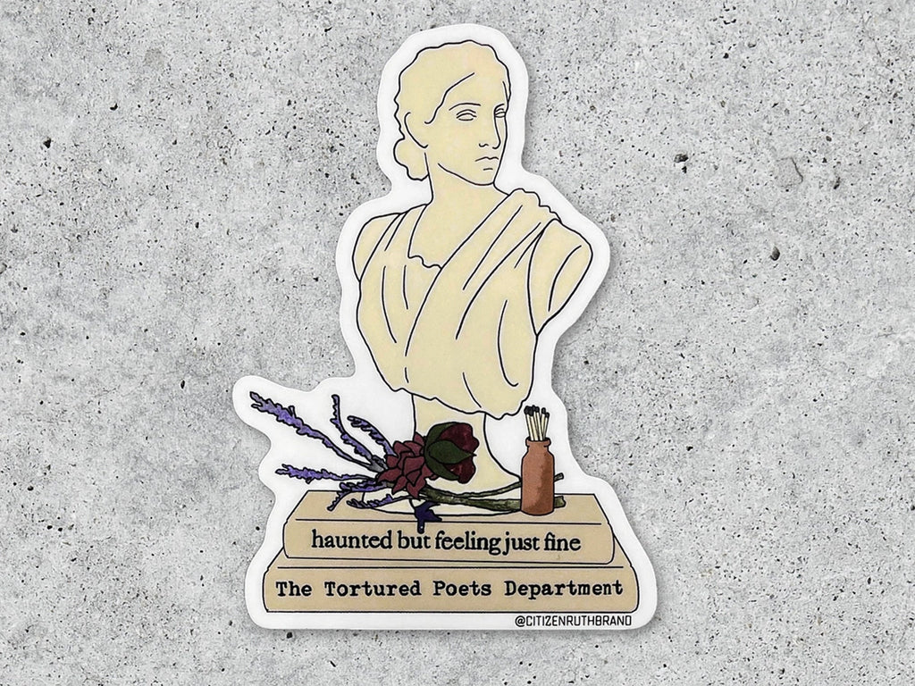 Tortured Poets Haunted Vinyl Sticker