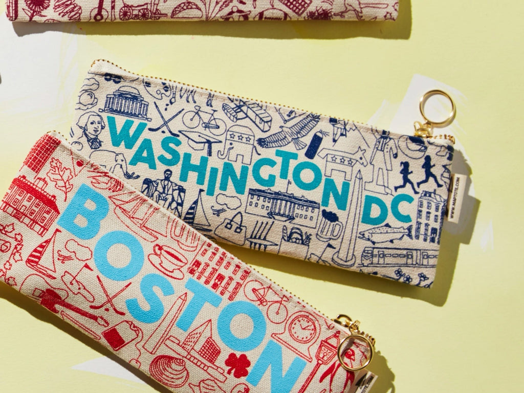 Washington DC Pencil Pouch - Navy