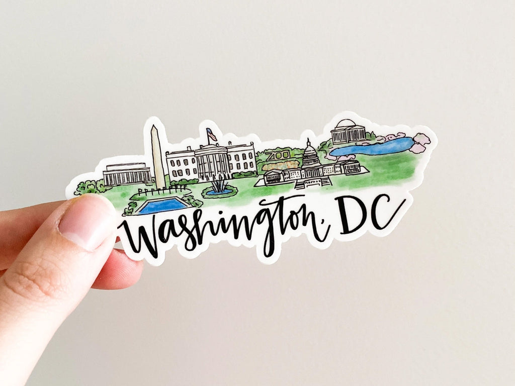 Washington DC Skyline Sticker