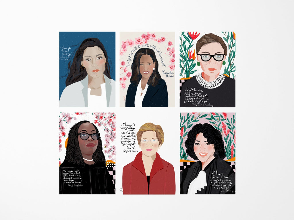 Washington DC Women - Set of 6 Greeting Cards