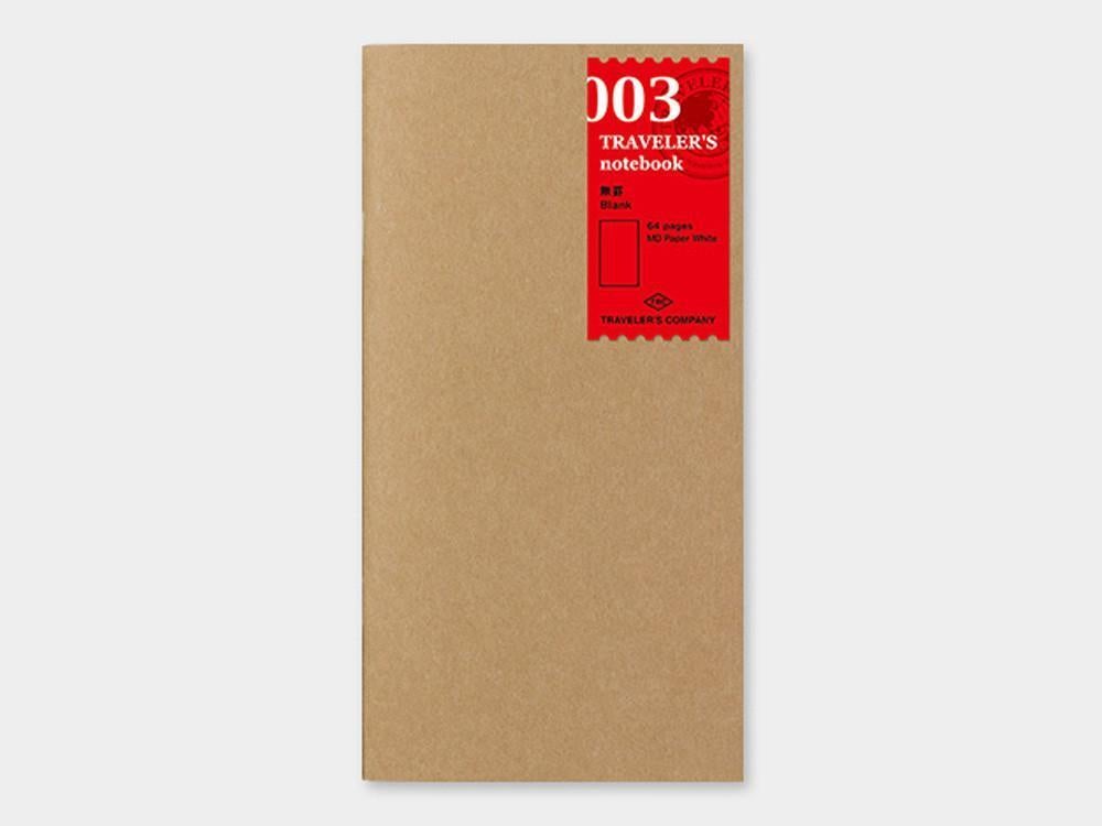 003 Blank Refill TRAVELER'S Notebook - Regular Size