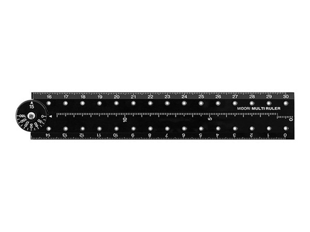 Black Folding Multi Ruler 30 CM