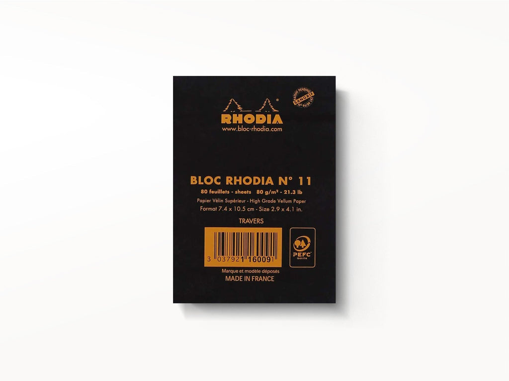 Rhodia Classic Notepad No 11 (2.9 x 4.1)