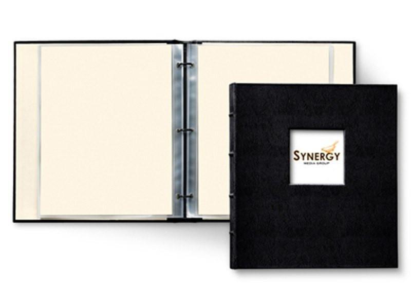 Bonded Leather Presentation Binder With Window