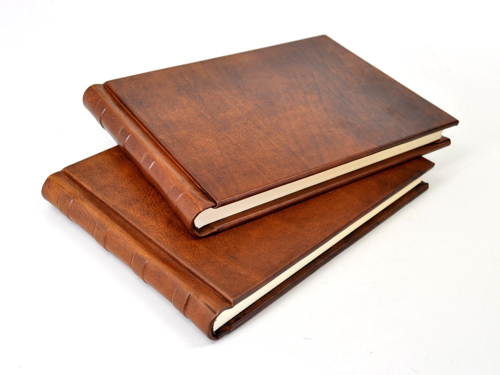 Chestnut Italian Leather Guest Book