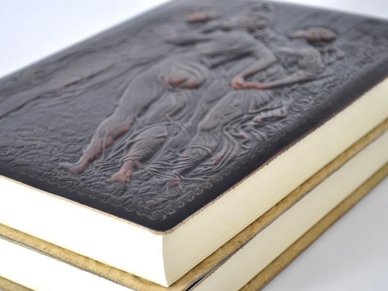 Jumbo Three Graces Leather Journal