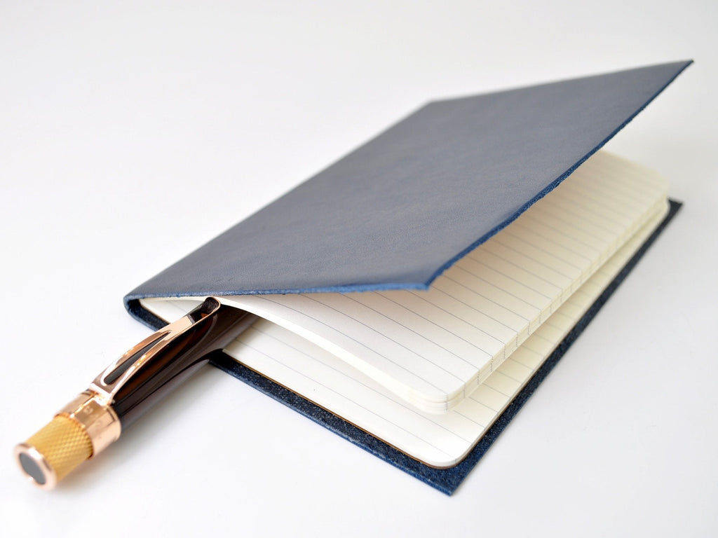 Manhattan Navy Blue Leather Journal