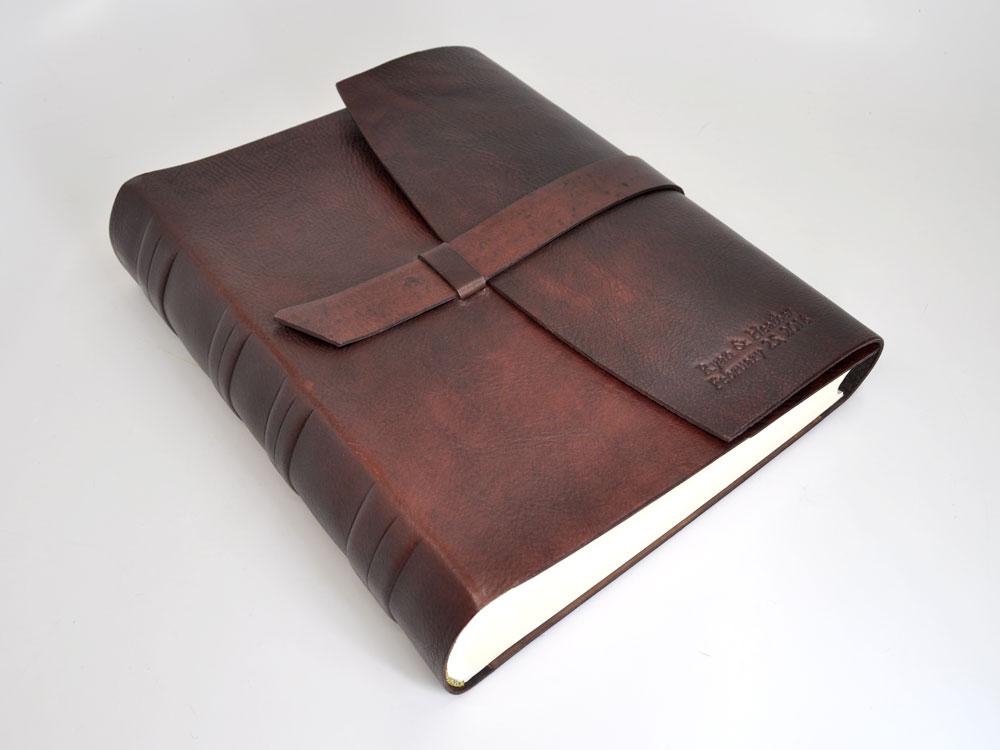 Max Latch Italian Rustic Leather Photo Album