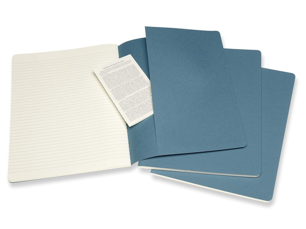 Moleskine Cahier Journal Set of 3 - Brisk Blue