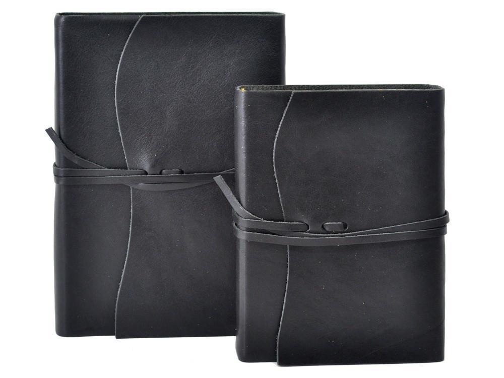 Roma Lussa Leather Journal - Black