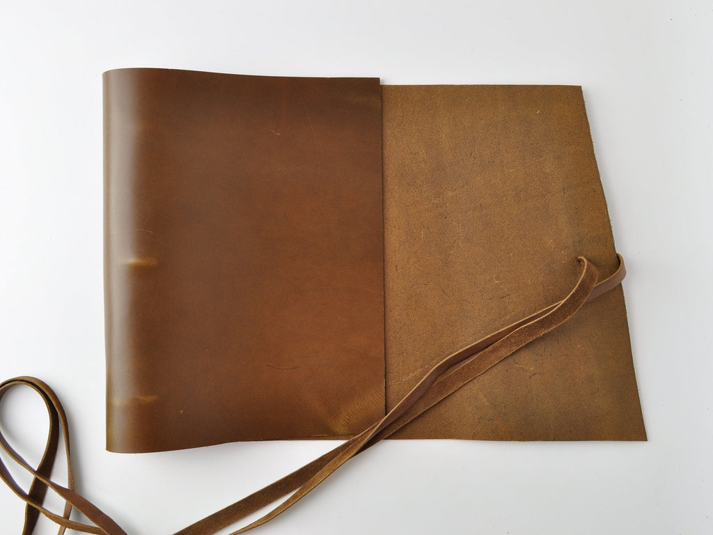 Woodsman Soft Leather 3 Ring Binder