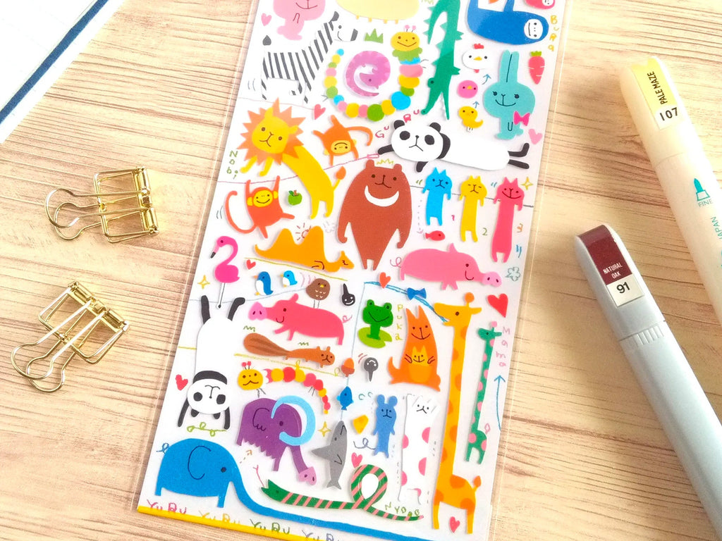 Yuru Animal One Sticker Sheet